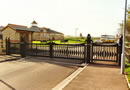 Gates at Bishop Fox's School